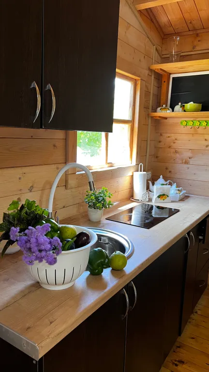 Уютный эко-коттедж под ключ Домик в деревне