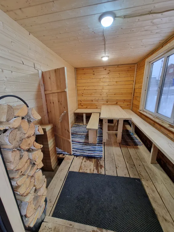 Дом, баня на дровах, Сибирский Чан