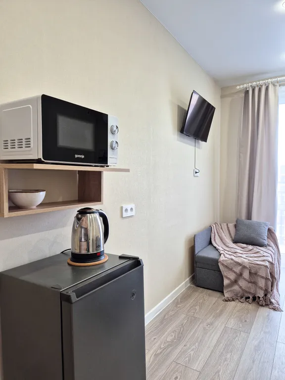 Квартира-студия в Летнем с видом на лес, реку