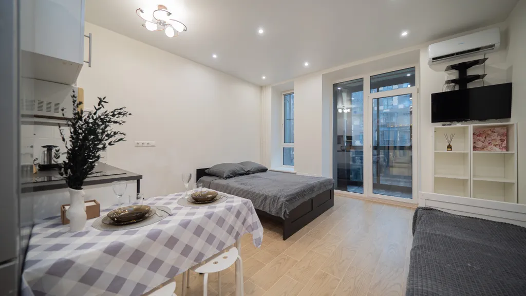 Квартира Квартира Уютная студия в ЖК "Весна" — Апрелевка