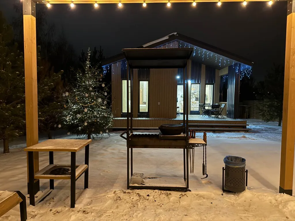 Skandi Белка загородный дом у пруда в подмосковье