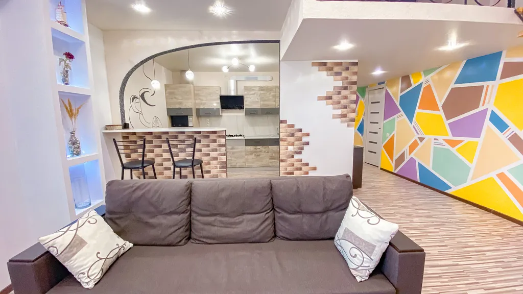 Квартира Квартира Двухуровневый пентхаус Abri Luxe возле моря — Адлер