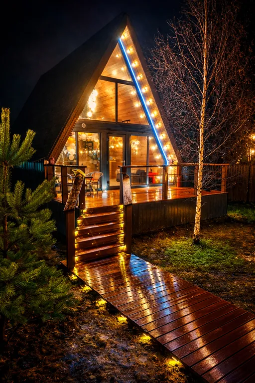 Афрейм с банным чаном и большой баней