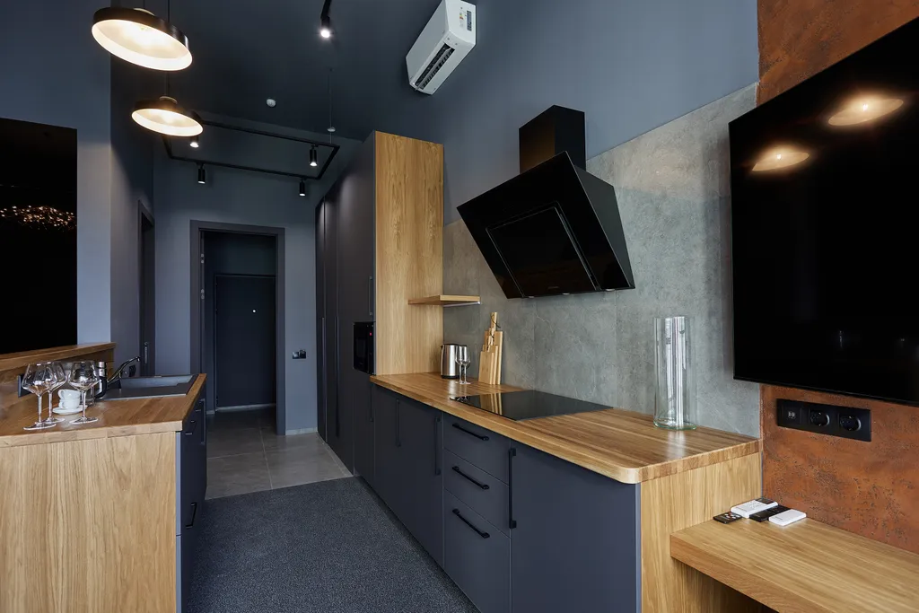 Квартира Квартира Дизайнерский лофт для двоих с ванной у окна и панорамным видом — Москва