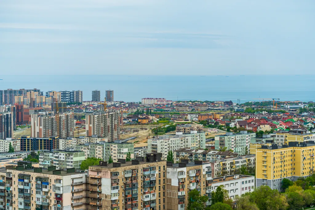 Квартира Уютная квартира с лоджией и видом на город и море от LetoApart — Новороссийск