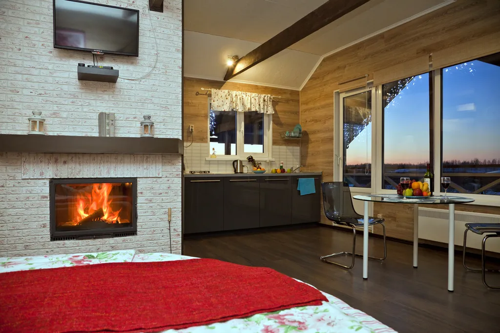 Коттедж- студия "Романтик" с персональной баней, камином и террасой — аренда посуточно в Пушкинские Горы