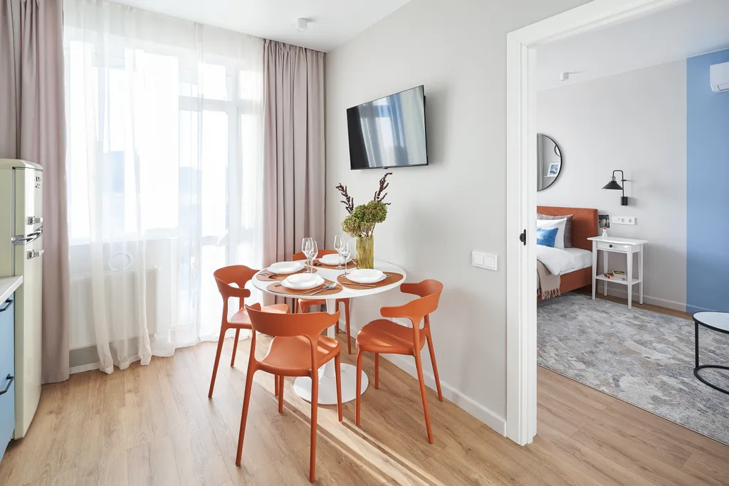 Квартира Квартира у моря Небо с  дизайнерским ремонтом, в современном ЖК. — Пионерский