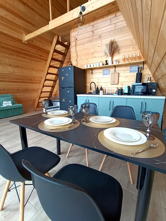 Коттедж А-фрейм дом с банным чаном — Матросово