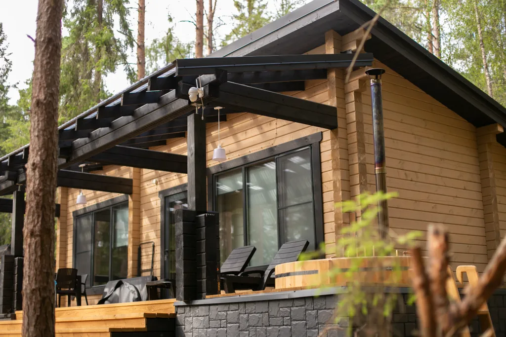 Дом в лесу - с фурако