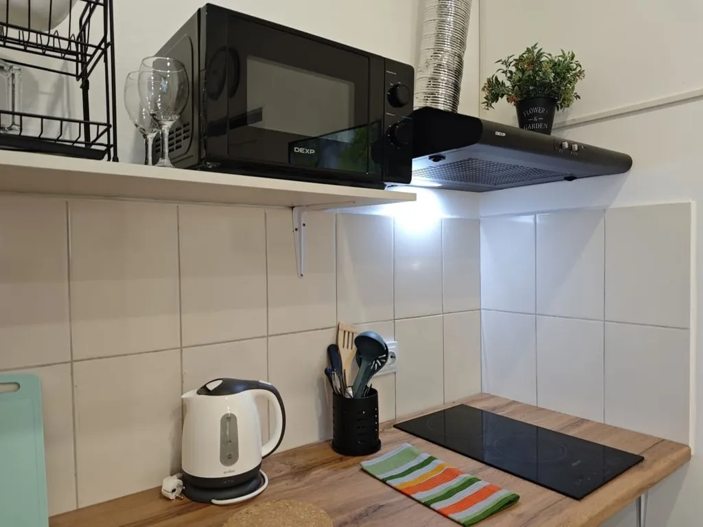 Уютная студия на двоих гостей с кроватью-трансформером