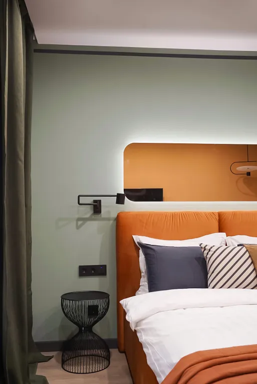 Квартира Квартира Современная студия Оранжевая с балконом — Калининград