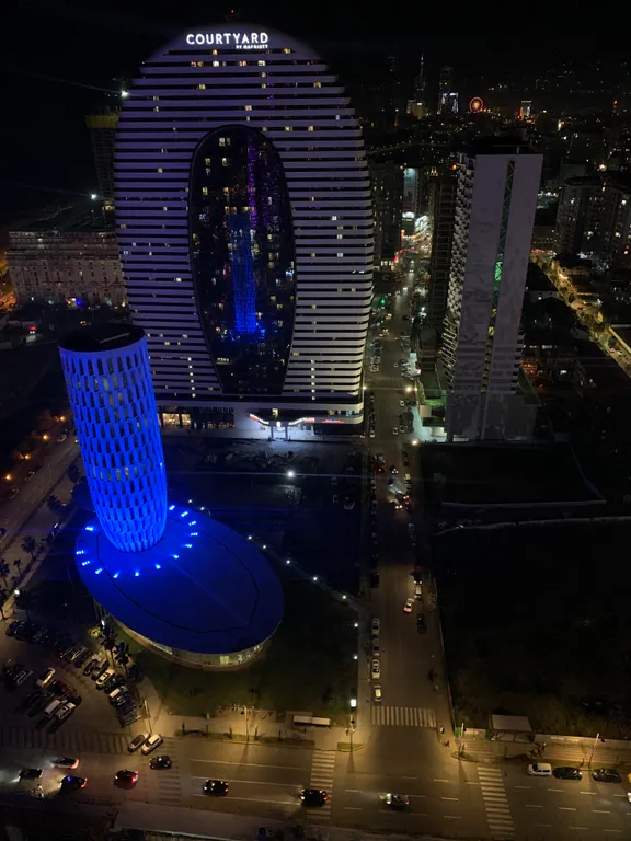 Апартаменты orbi city d1, 39 этаж, с видом на море и старый батуми