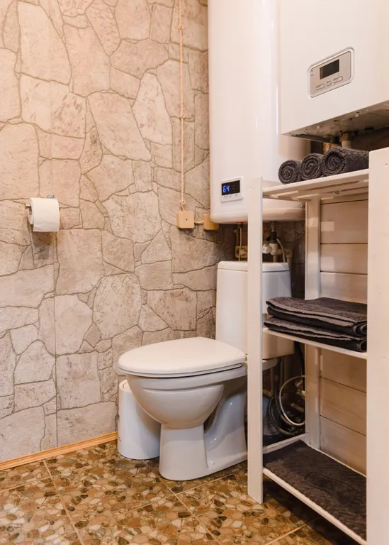 Коттедж с сауной для семейного отдыха в стиле барнхаус