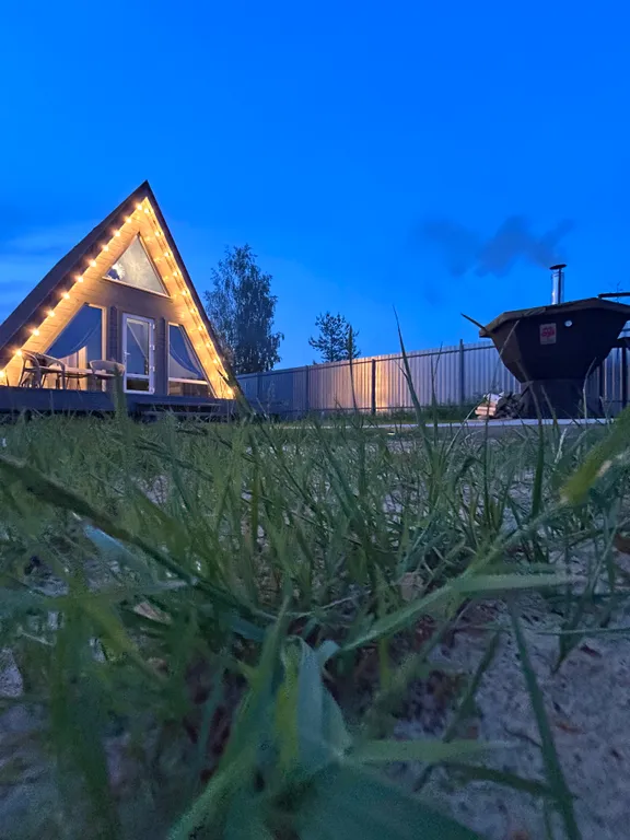 Дом A-frame Gray house