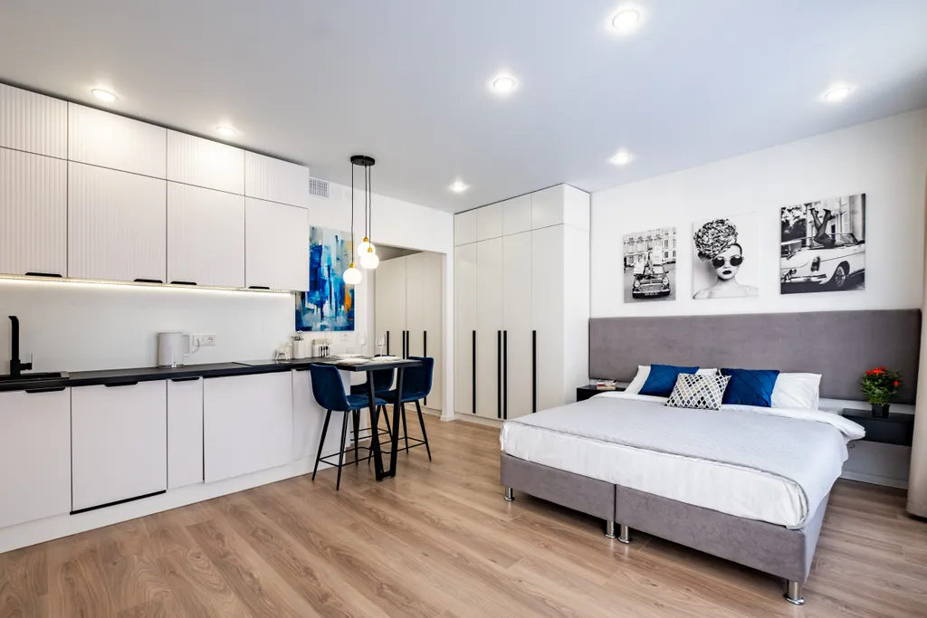 Уютная квартира студия в новом доме — аренда посуточно в Кудрово