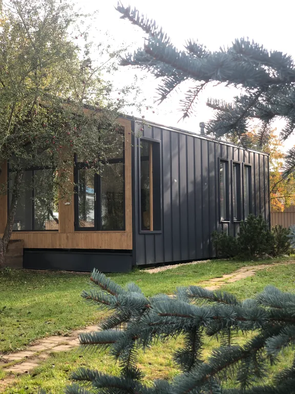 Коттедж Уютный барн с баней на дровах и пением птиц в саду — Заворово