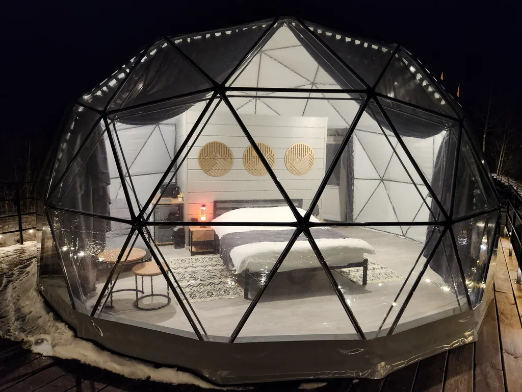 Теплая сфера геокупол на горе - глэмпинг 11 Гор Алтая (Белокуриха)