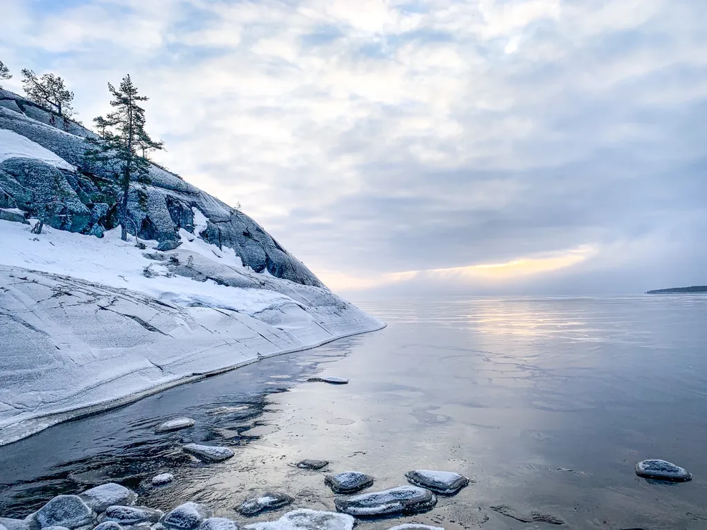 Уютный домик с чаном и видом на Ладожский залив
