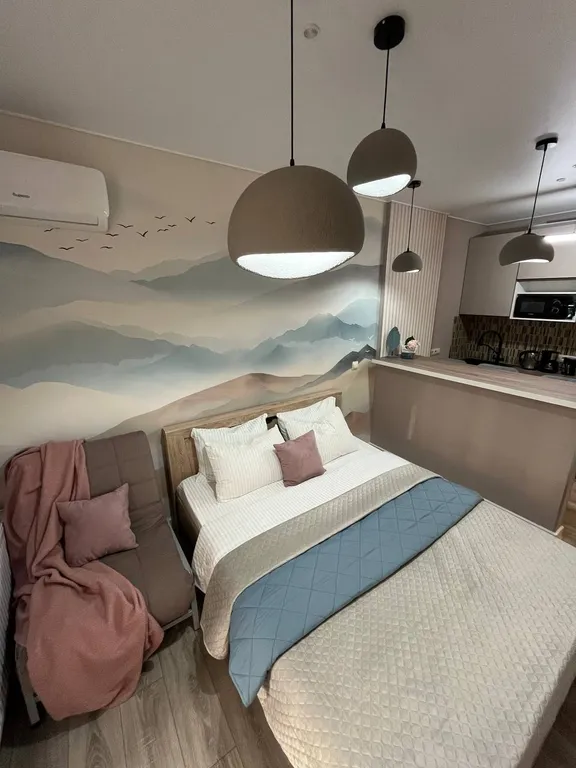 Стильная дизайнерская квартира в самом центре с видом на город