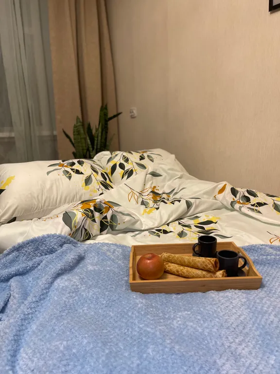 Двухкомнатная квартира с собственной террасой в неосоветском стиле