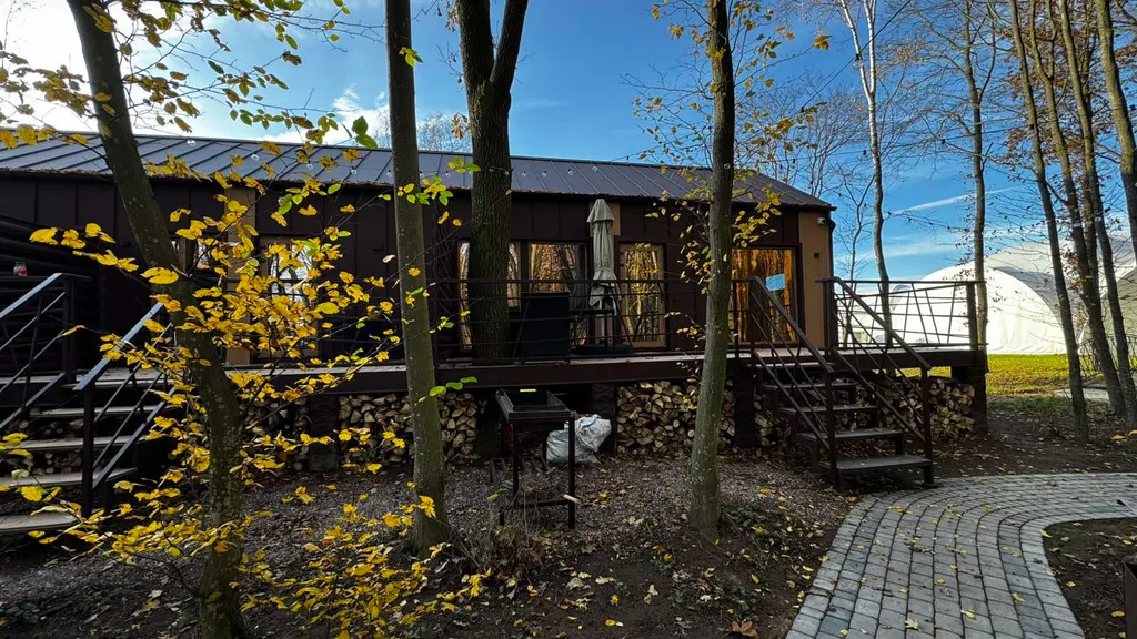 Уютный дом с видом на лес