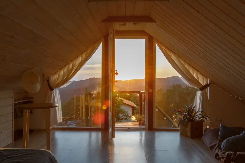 Коттедж Умный дом с кипарисами и видом на море с мансардным этажом — Сочи