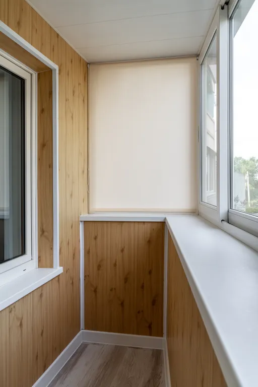 Современная и уютная студия с балконом