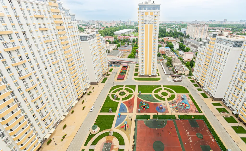 Квартира Квартира Вид с 70 метров, который сведёт с ума, панорамный балкон, 24/7 — Краснодар