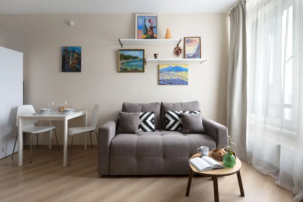 Квартира Квартира Уютная студия на ул. Оптиков — Санкт-Петербург