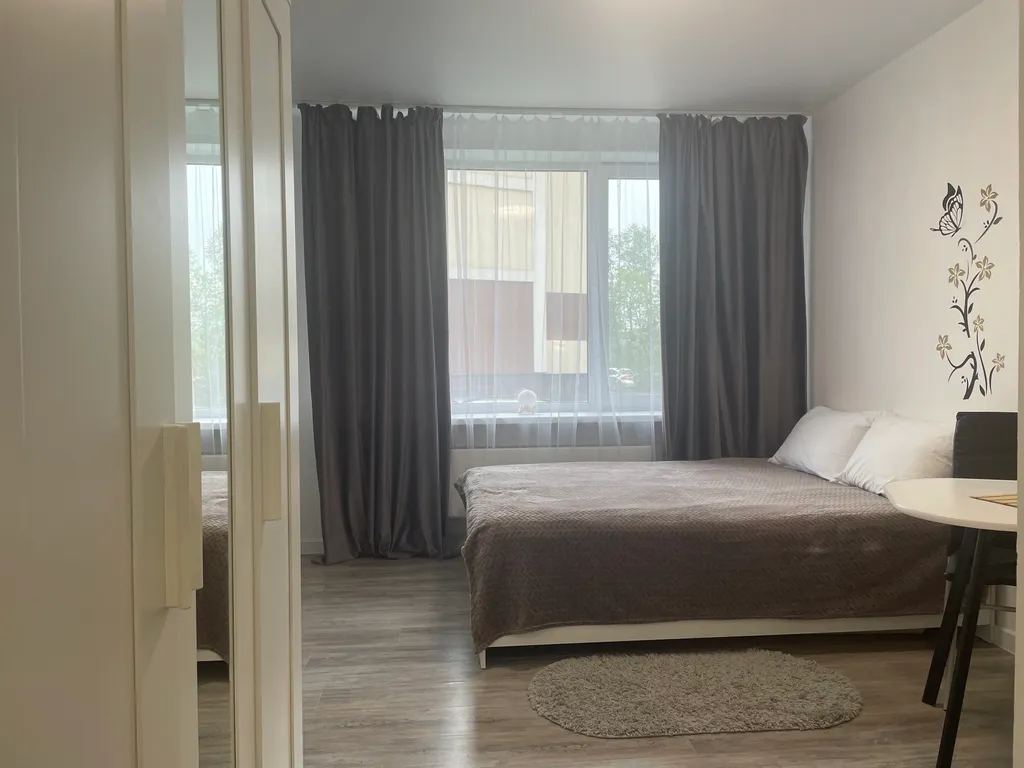 Просторная квартира-студия с отдельной кухней