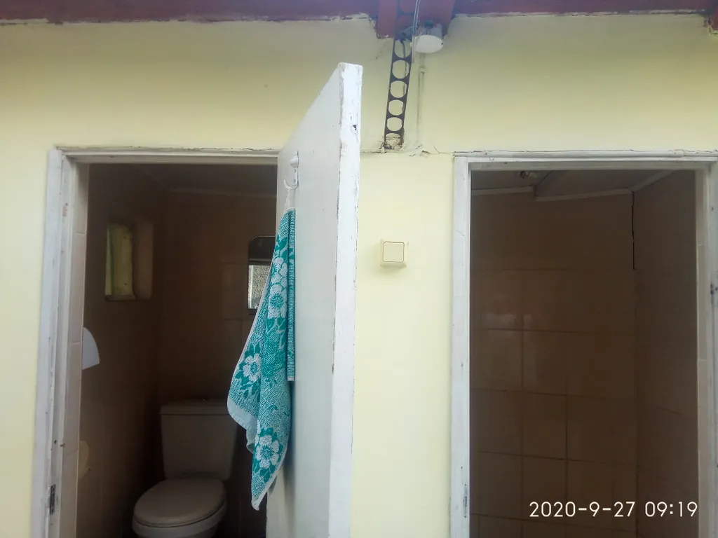 Светлая комната с видом на осенний сад