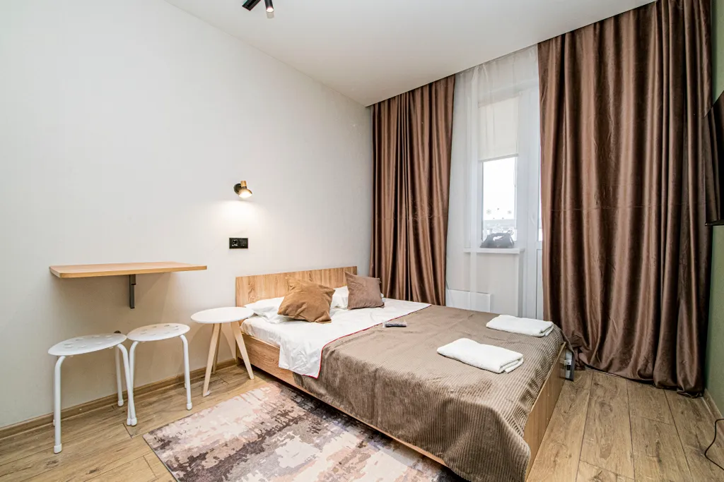 Видовая квартира-студия на 17 этаже рядом с озером