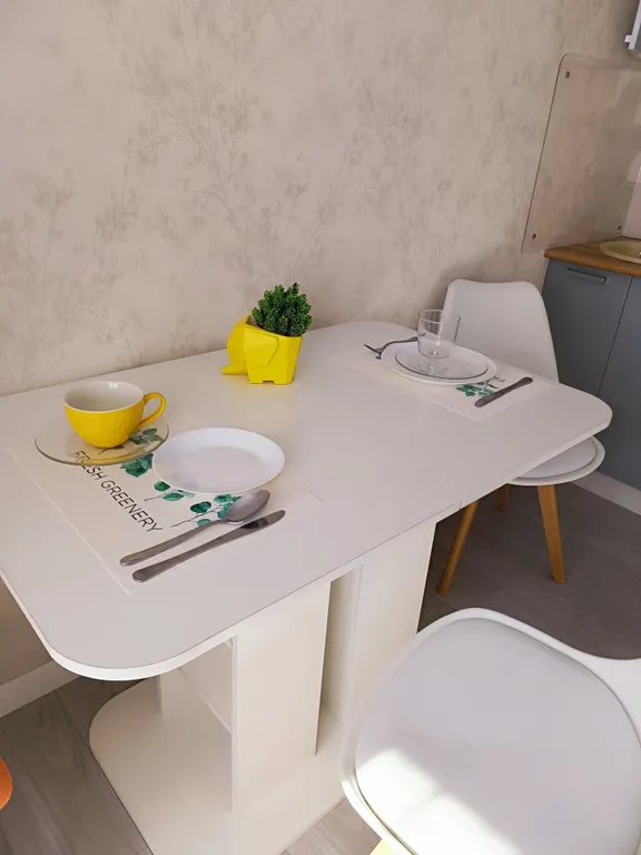 Уютная большая студия с балконом