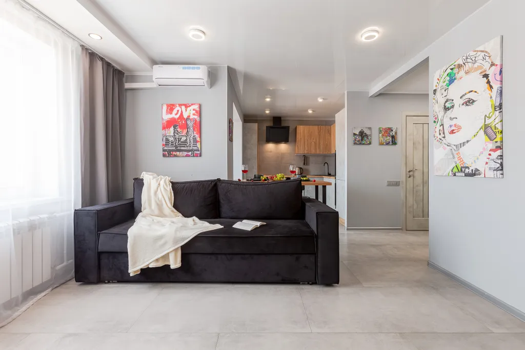 Квартира Квартира Уютная стильная студия — Самара