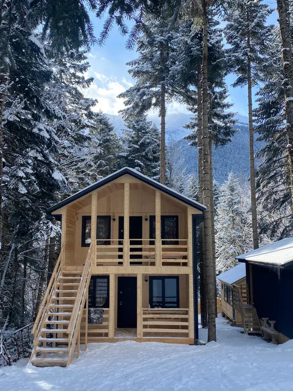 Коттедж в лесу, 12 спальных мест (весь дом)