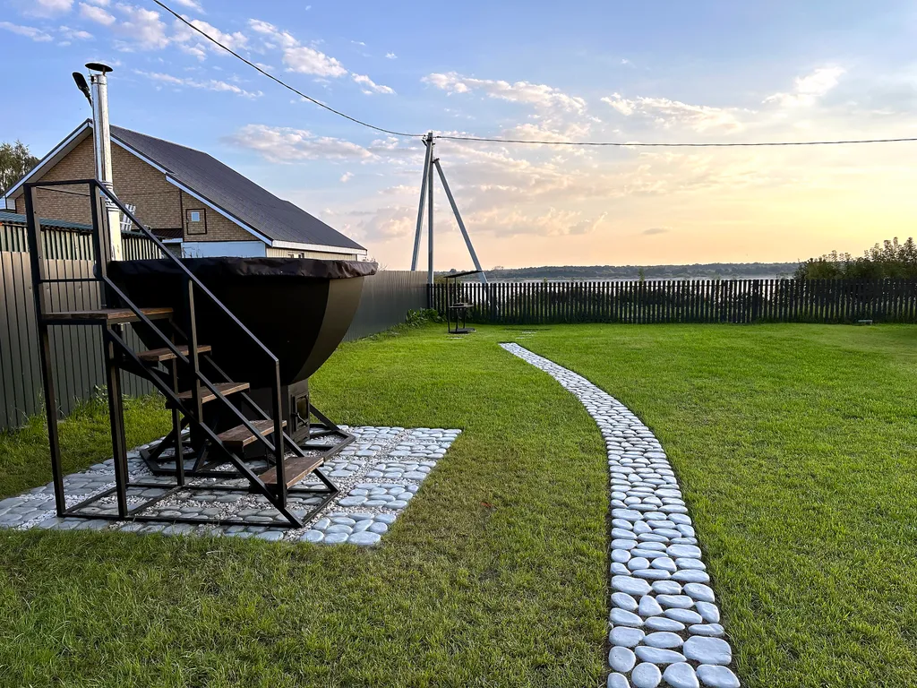 Коттедж на берегу Волги с банным чаном