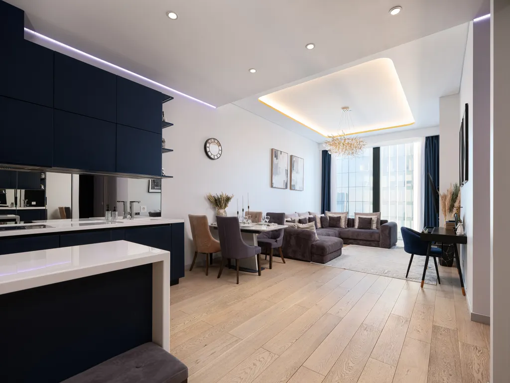 Neva Libra 38 этаж 70 м2 панорамный вид на небоскребы и город