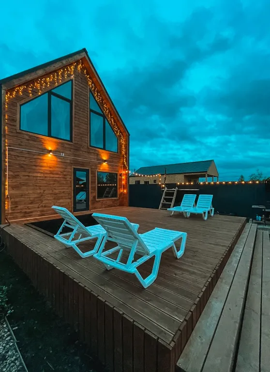 Барнхаус с баней и банным чаном