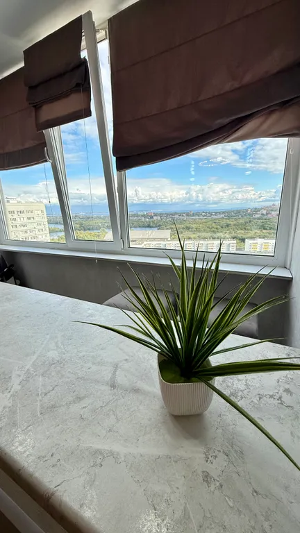 Уютная двухкомнатная квартира с шикарным видом с 24 этажа