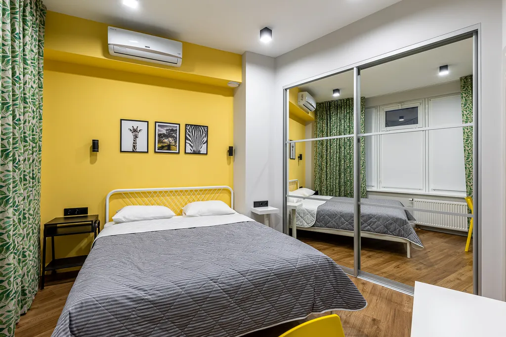 Квартира с 2 спальнями с балконом