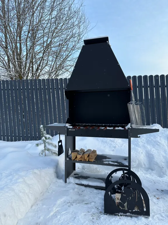 Дом на холме у леса