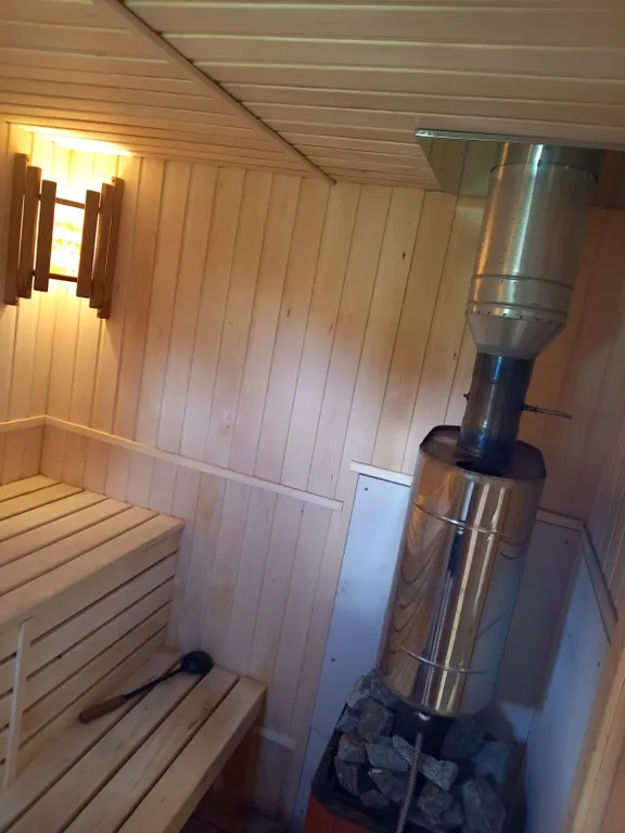 Новый дом-сруб у реки в живописном месте, баня, банный чан, рыбалка