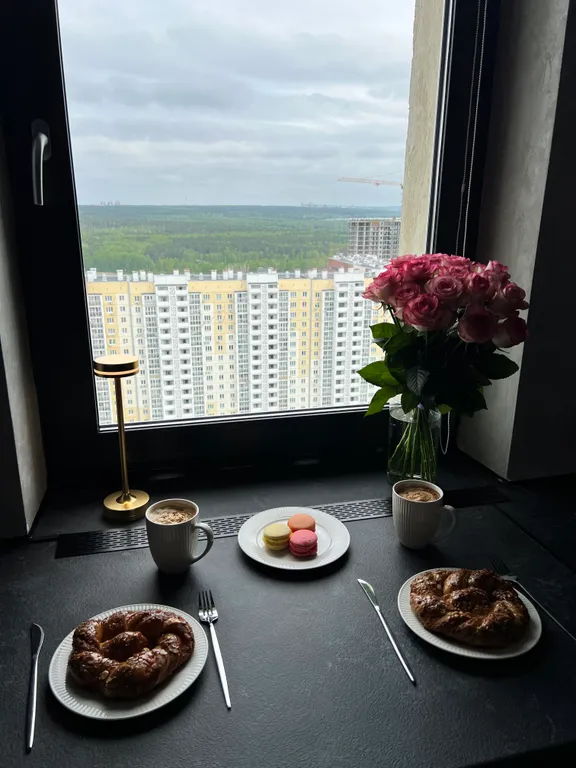 Студия 2 с панорамным видом на город