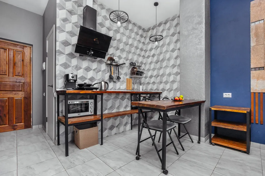 Студия с видом на горы