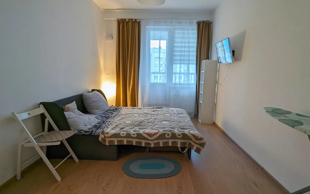 Светлая 1-комнатная квартира возле Мега Парка, Дыбенко