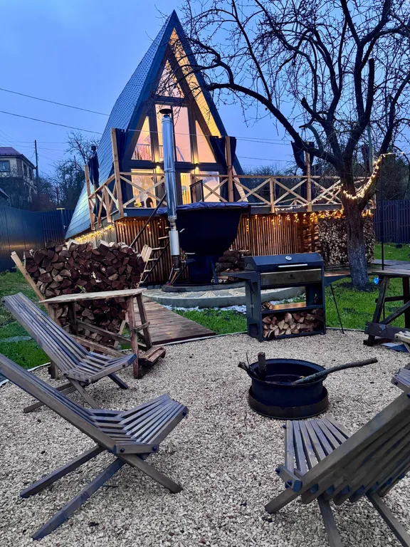 Дом афрейм с чаном