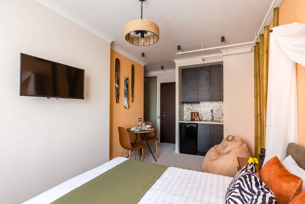 Апартаменты Кварт-Отель студия с сауной и джакузи сафари