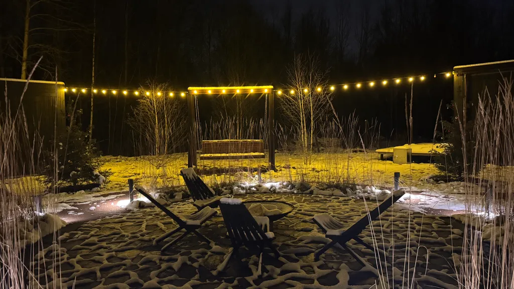 Коттедж Домики с панорамными окнами и видом на лес — Глинка