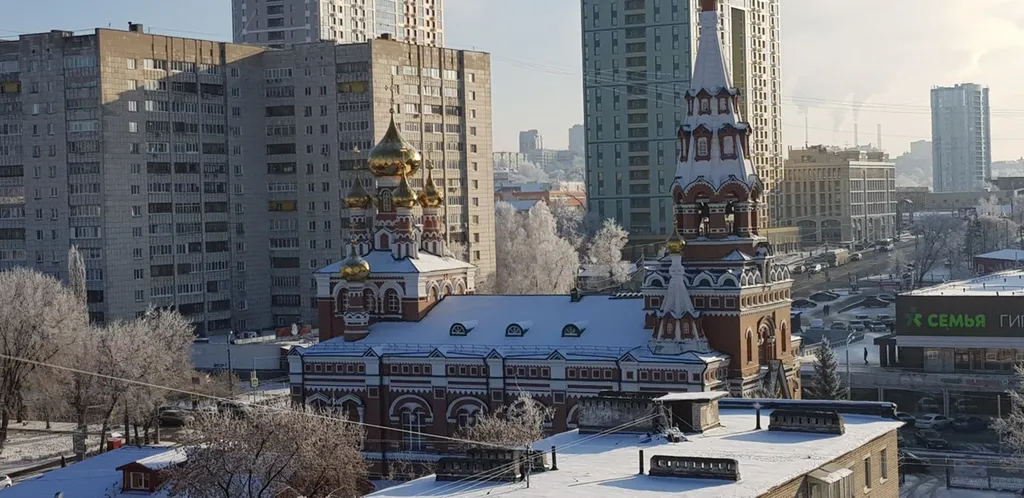 Самый центр, Вид на город с высоты птичьего полета