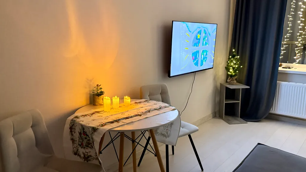 Новогодний апартамент с панорамным видом и атмосферой уюта